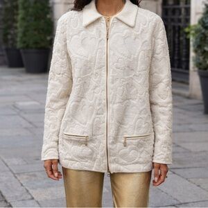 Vintage Escada Terry Heart  Textured Women's Jacket